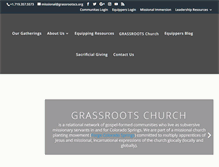 Tablet Screenshot of grassrootscs.org